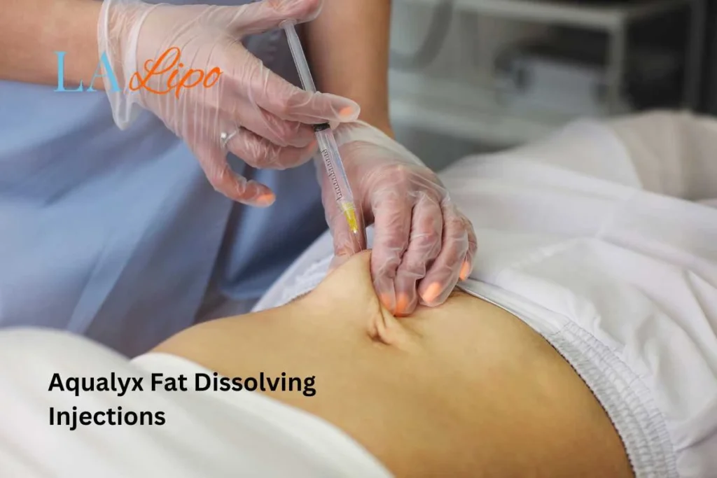 woman having fat dissolving injections Salisbury in the stomach