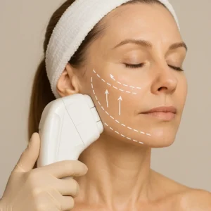 Woman having HI-FU to reduce wrinkles call LA LIPO Salisbury Now!