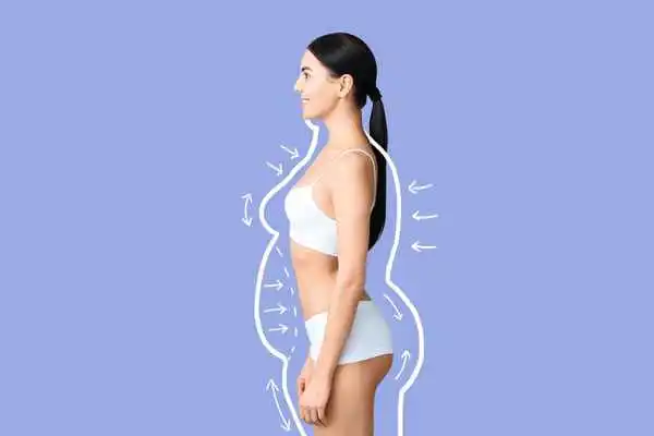 image of woman experiencing fat reduction treatment Salisbury