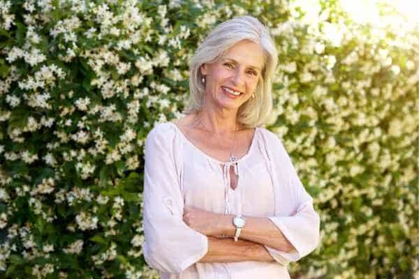 Older woman happy with urinary incontinence treatment Salisbury