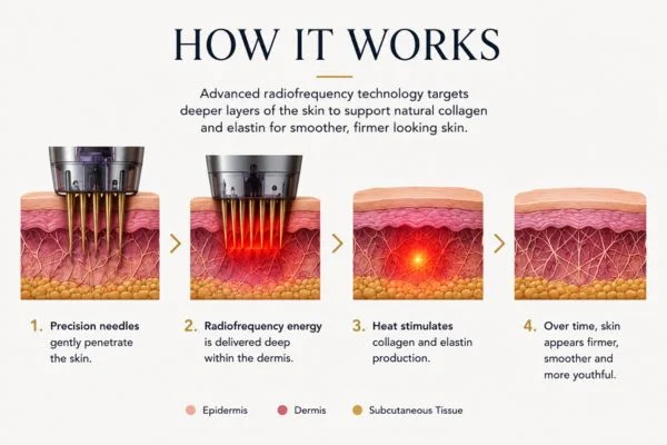 Diagram of how Collagen Lift Therapy Salisbury works