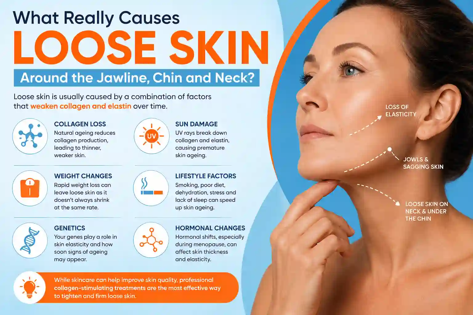 What Really Causes Loose Skin Around the Jawline, Chin and Neck Salisbury?